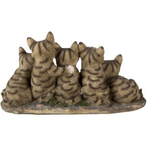 Decoration cats gray 32x13x16 cm 6PR3338