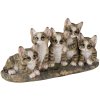 Decoration cats gray 32x13x16 cm 6PR3338