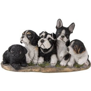 Decoration dogs multicolored 33x12x17 cm 6PR3340