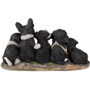 Decoration dogs multicolored 33x12x17 cm 6PR3340