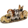 Decoration dogs multicolored 33x12x17 cm 6PR3341