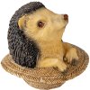 Decoration hedgehog brown 8x8x9 cm 6PR3343