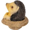 Decoration hedgehog brown 8x8x9 cm 6PR3343