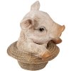 Decoration pig multicolored 13x12x14 cm 6PR3347