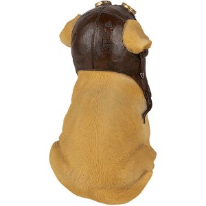 Decoration dog brown 14x10x16 cm 6PR3368