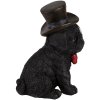 Decoration dog black 13x9x17 cm 6PR3369