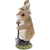 Decoration rabbit brown 9x8x22 cm 6PR3373