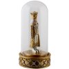 Glass cover with nutcracker gold Ø 12x24 cm LED 6PR3416