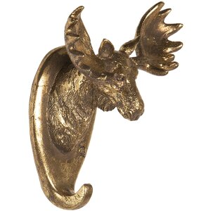 Wall decoration hook gold 10x7x13 cm 6PR3427