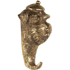 Wall decoration hook gold 7x5x13 cm 6PR3428