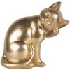 Decoration cat gold 21x13x20 cm 6PR3439