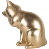 Decoration cat gold 21x13x20 cm 6PR3439