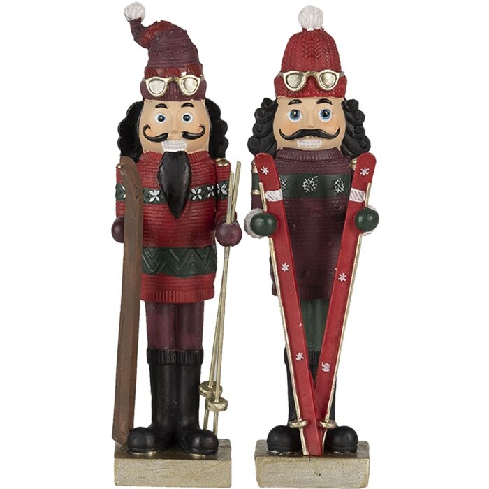 Decoration nutcracker (set 2 pcs.) multicolored 6x5x17 cm 6PR3457