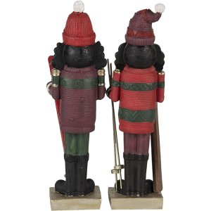 Decoration nutcracker (set 2 pcs.) multicolored 6x5x17 cm 6PR3457