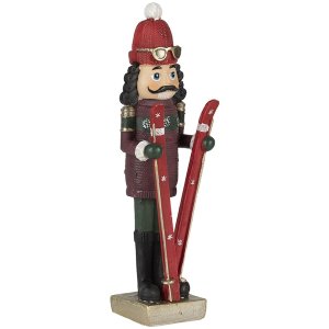 Decoration nutcracker (set 2 pcs.) multicolored 6x5x17 cm 6PR3457