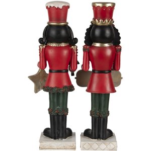 Decoration nutcracker (set 2 pcs.) multicolored 12x10x35 cm 6PR3461