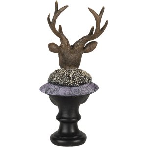 Decoration deer multicolored 10x9x23 cm 6PR4612