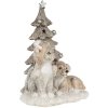 Decoration dog and cat multicolored 11x9x15 cm LED 6PR4628