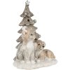 Decoration dog and cat multicolored 11x9x15 cm LED 6PR4628