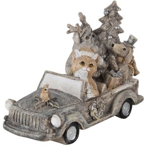 Decoration animals in car multicolored 16x8x11 cm 6PR4639