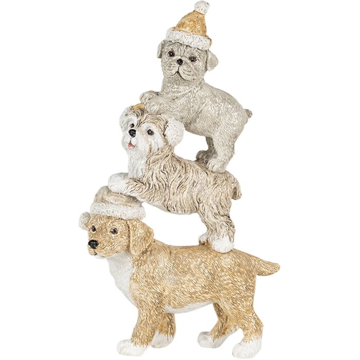 Decoration dogs multicolored 10x4x18 cm 6PR4646