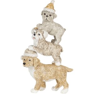 Decoration dogs multicolored 10x4x18 cm 6PR4646