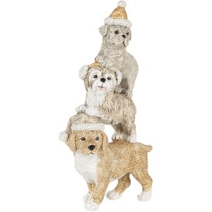 Decoration dogs multicolored 10x4x18 cm 6PR4646