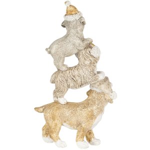 Decoration dogs multicolored 10x4x18 cm 6PR4646