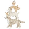 Decoration animals multicolored 12x4x17  cm 6PR4647