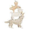 Decoration animals multicolored 12x4x17  cm 6PR4647