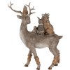 Decoration animals gray 20x8x25  cm 6PR4652