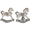 Decoration rocking-horse (set 2 pcs.) multicolored 7x2x8 cm 6PR4659