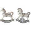 Decoration rocking-horse (set 2 pcs.) multicolored 7x2x8 cm 6PR4659