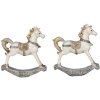 Decoration rocking-horse (set 2 pcs.) multicolored 7x2x8 cm 6PR4659