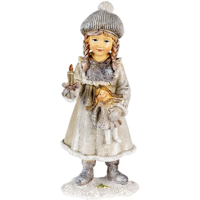 Decoration child gray 8x7x19 cm 6PR4667