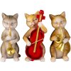 Decoration cats white 14x6x10 cm 6PR4683