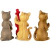 Decoration cats white 14x6x10 cm 6PR4683