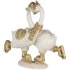 Decoration swans white 18x8x17 cm 6PR4686