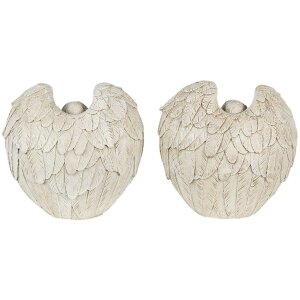 Decoration angels cream 10x6x10 cm 6PR4708