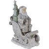 Decoration Santa in sledge silver 10x6x13 cm 6PR4727