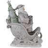 Decoration Santa in sledge silver 10x6x13 cm 6PR4727