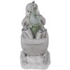 Decoration Santa in sledge silver 10x6x13 cm 6PR4727