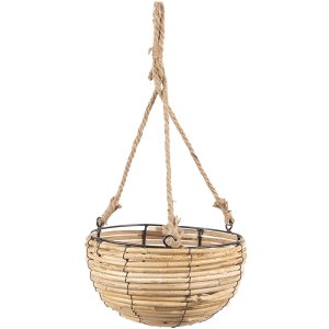 Baskets hanging vertically (set 3 pcs.) brown Ø 28x15 - 24x14 - 20x11  cm 6RO0511