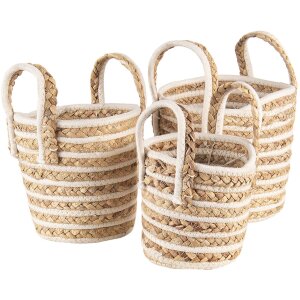 Basket (set 3 pcs.) multicolored Ø21x20 - Ø...