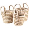 Basket (set 3 pcs.) multicolored Ø21x20 - Ø 19x19 - Ø 16x15 cm 6RO0514