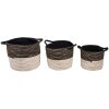 Basket (set 3 pcs.) multicolored Ø 52x31 - Ø 46x27 - Ø 37x23  cm 6RO0528