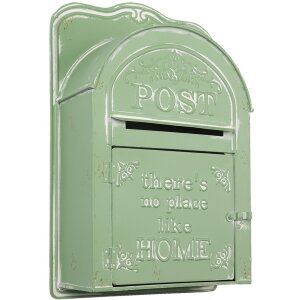 Mailbox green 26x9x39 cm 6Y4243