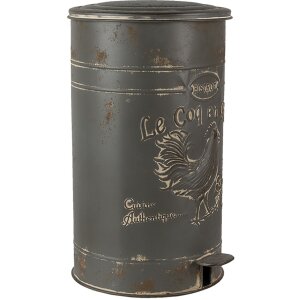 Pedal bin gray Ø 27x45 cm 6Y4244