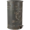 Pedal bin gray Ø 27x45 cm 6Y4244