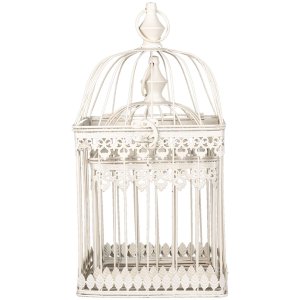 Decoration birdcage (set 2 pcs.) brown 21x21x42 - 18x18x32 cm 6Y4278